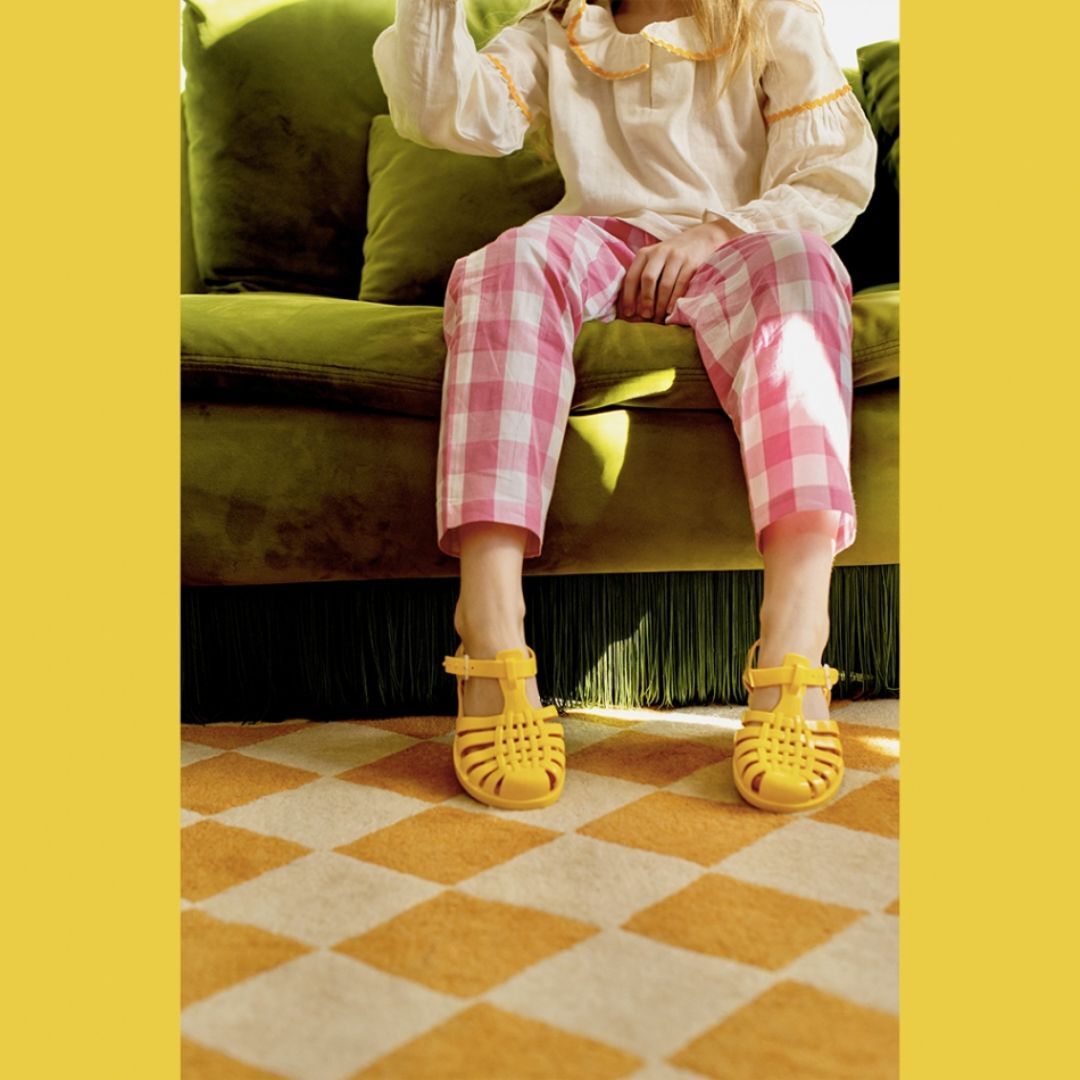 meduse-sandales-sun-enfant-jaune