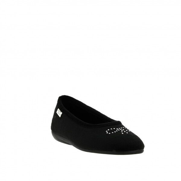 LA MAISON DE L'ESPADRILLE - CHAUSSONS BALLERINES - NOIR – Image 2