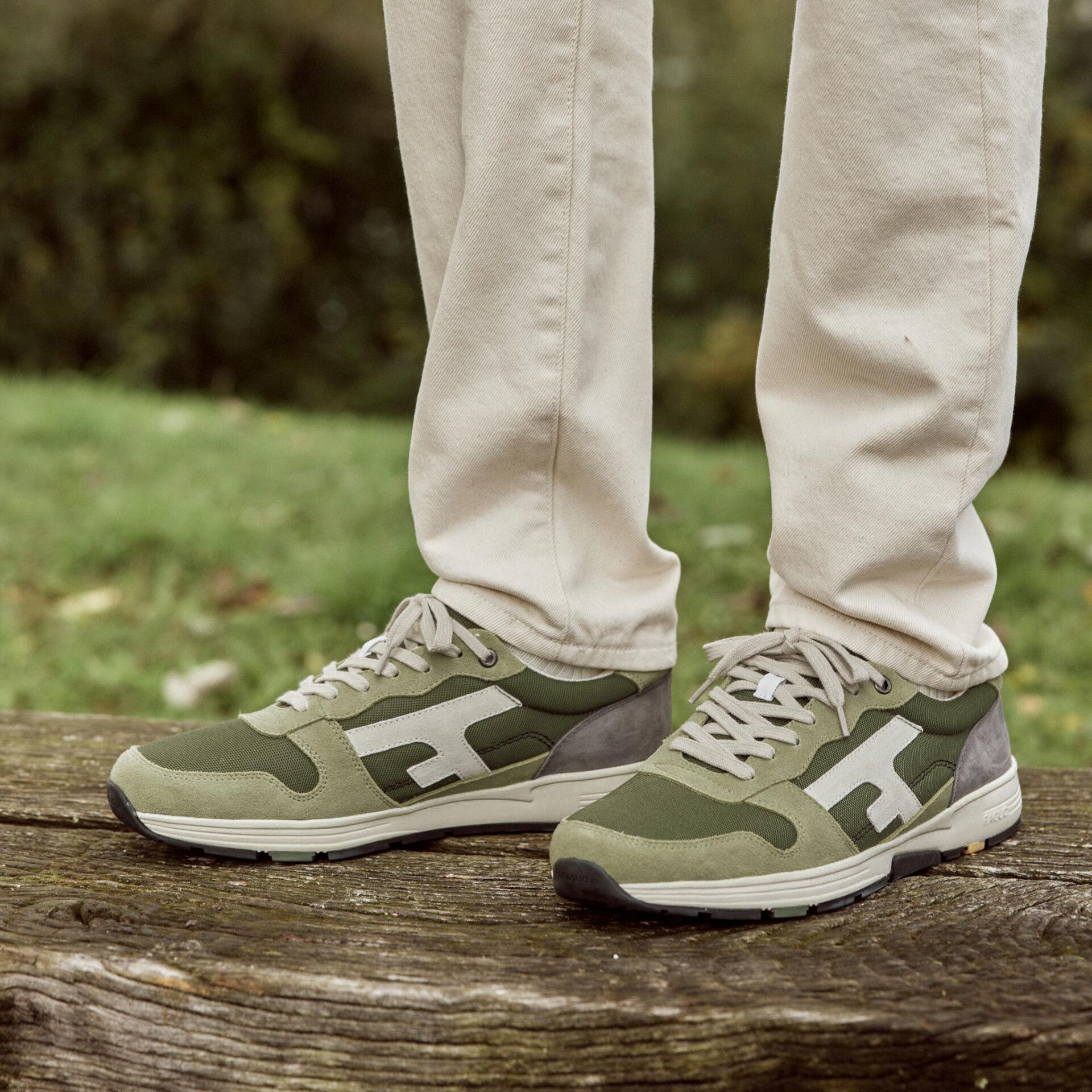 FAGUO - Baskets Olive - Kaki – Image 2