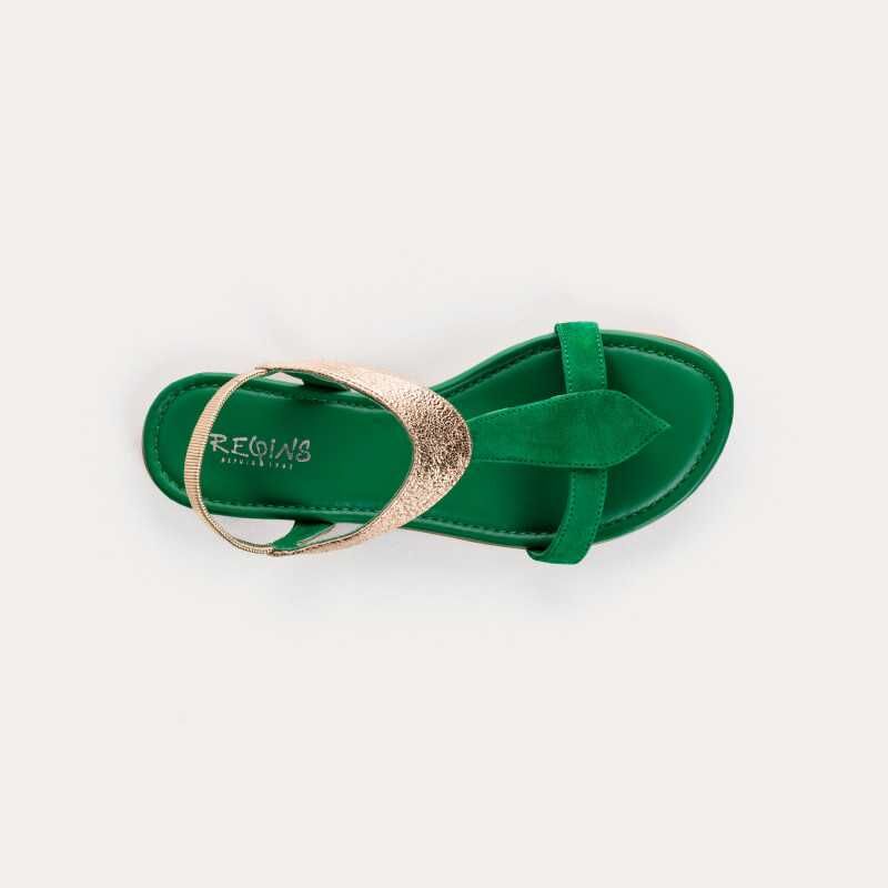REQINS - Sandales Bernie - Gazon Or – Image 3