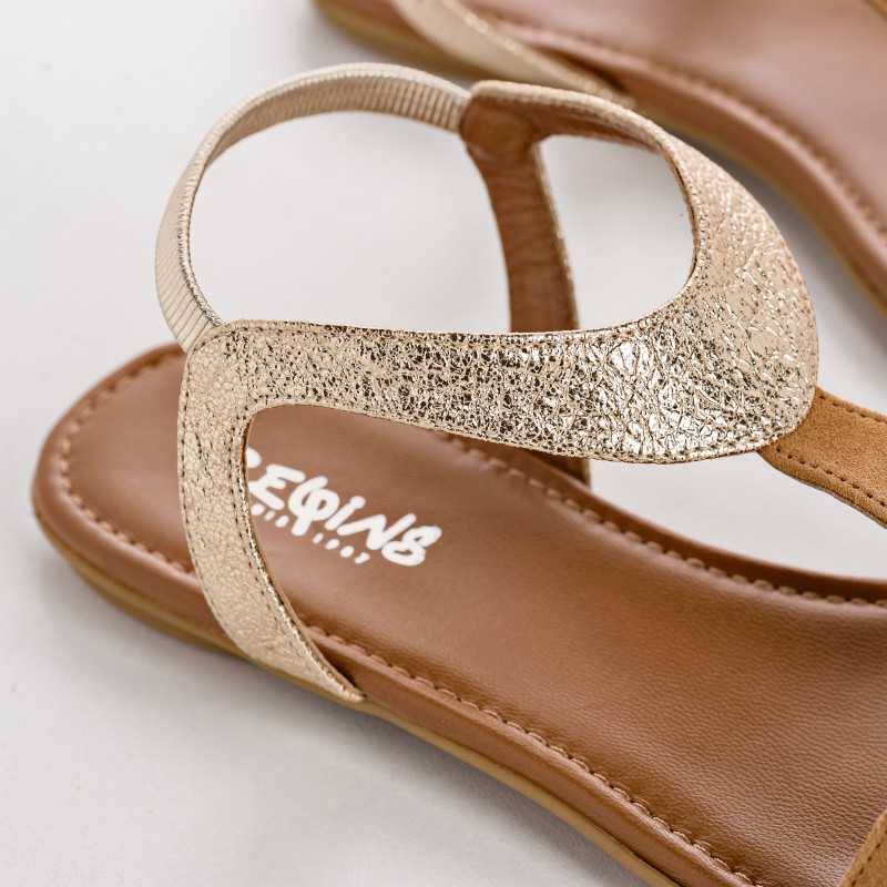 REQINS - Sandales Bernie - Havane Or – Image 4