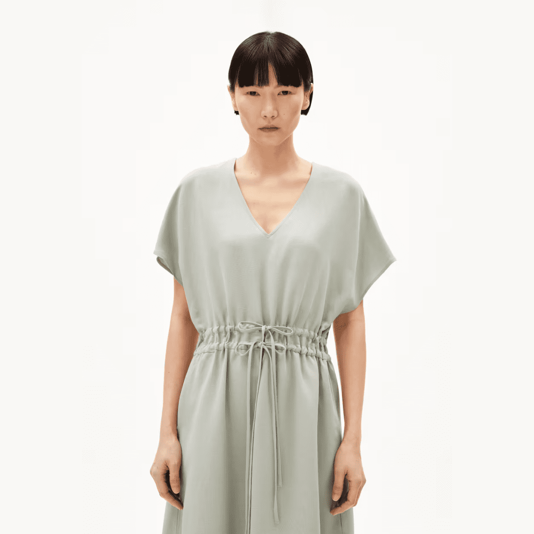 ARMEDANGELS - Robe Maaholina Lino - Seagreen – Image 3