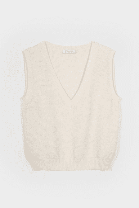 RIFO - Gilet en maille Elodie - Écru – Image 2