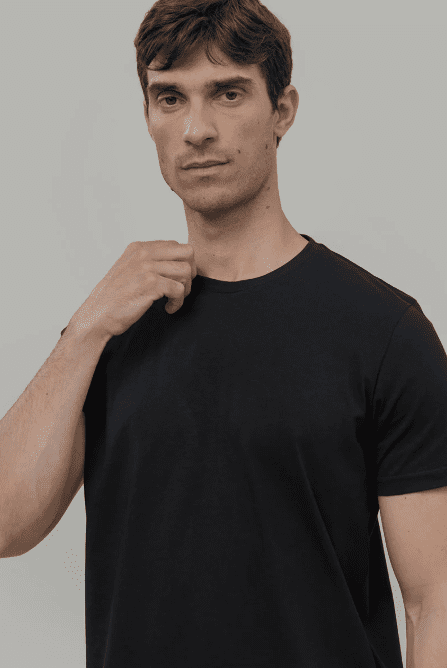 RIFO - T Shirt en coton Elio - Noir – Image 2
