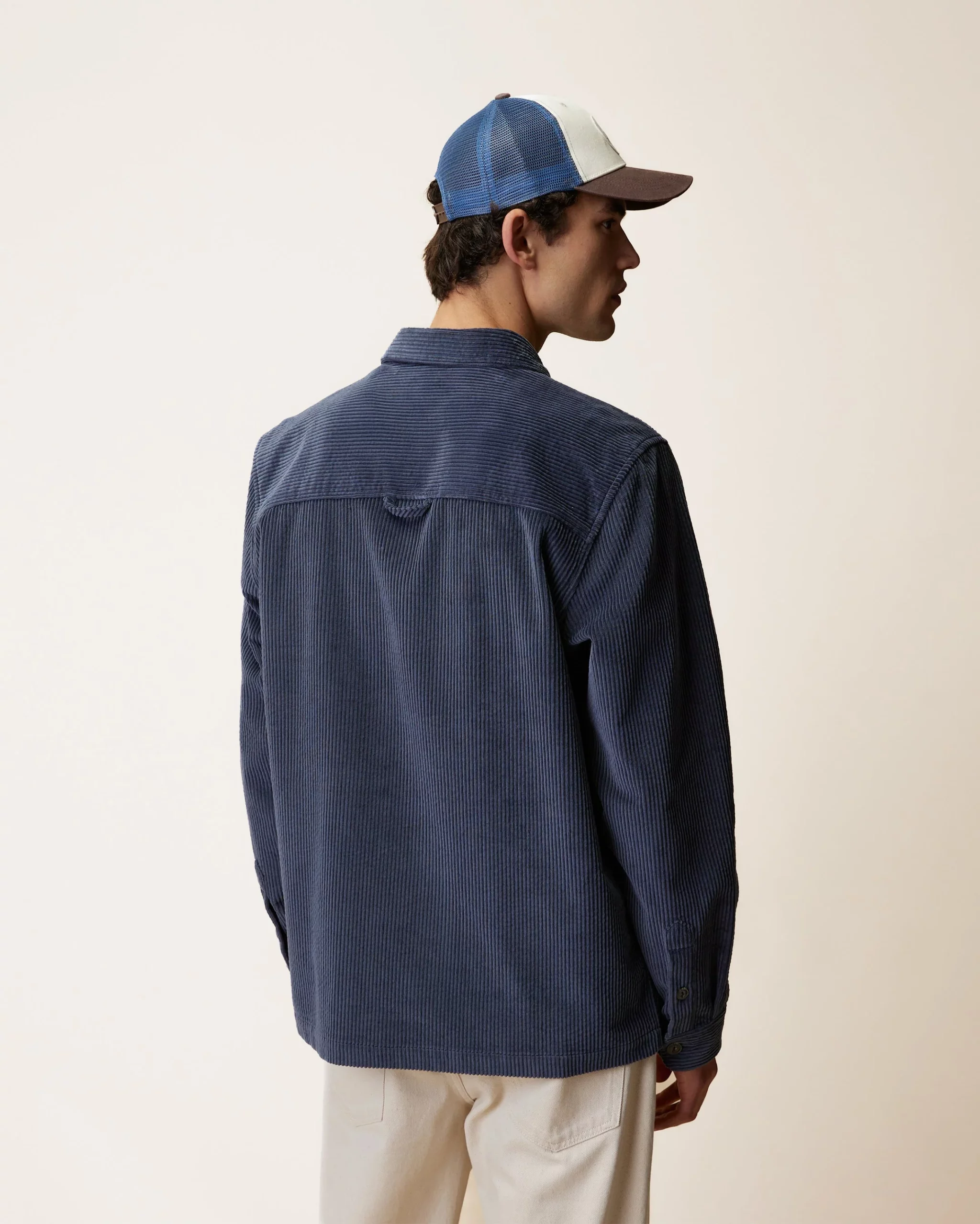FAGUO - Surchemise en velours Clemont - Navy – Image 2