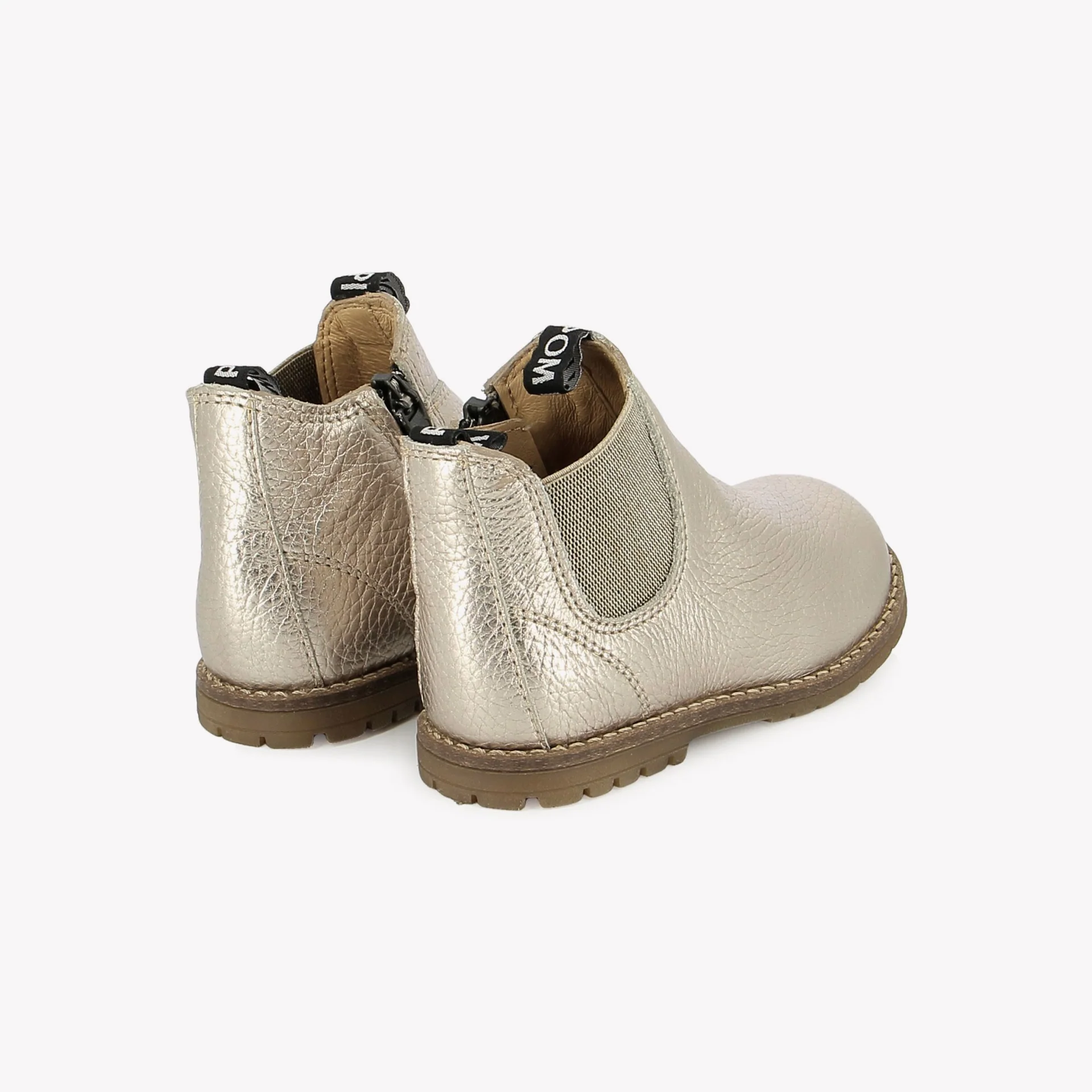 POM D'API - Bottines Bob Jod Zip - Or – Image 3